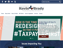 Tablet Screenshot of kevinbrady.house.gov