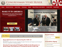 Tablet Screenshot of hoyer.house.gov