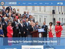 Tablet Screenshot of lofgren.house.gov