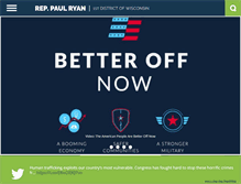 Tablet Screenshot of paulryan.house.gov