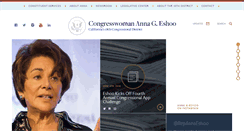 Desktop Screenshot of eshoo.house.gov