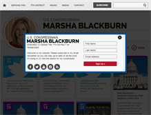 Tablet Screenshot of blackburn.house.gov
