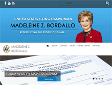Tablet Screenshot of bordallo.house.gov